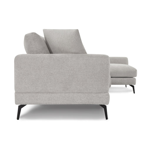 Furnhouse chaise longue bank rechts Maggie - Grijs - Stof - 95x290x90