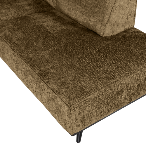 WOOOD hoekbank rechts Statement - Polyester - Brass - 77x274x210