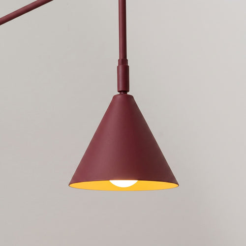 Sollux Lighting Wandlamp NOX bordeaux - 14x61x30cm