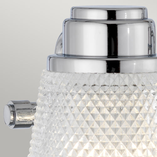 Hudson 3-lichts wandlamp gepolijst chroom IP44