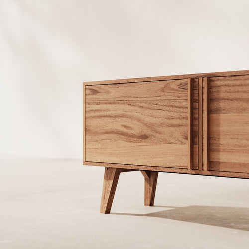 Tikamoon Acaciahouten TV-meubel 180 cm - Donkerbruin