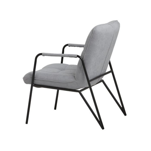 FurniLux Le Chair Stoel - Fauteuil - Lunen Grijs - 86x63x74cm - vtwonen shop