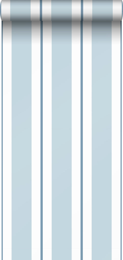 Sanders & Sanders behang strepen blauw - 53 cm x 10 m - 640310
