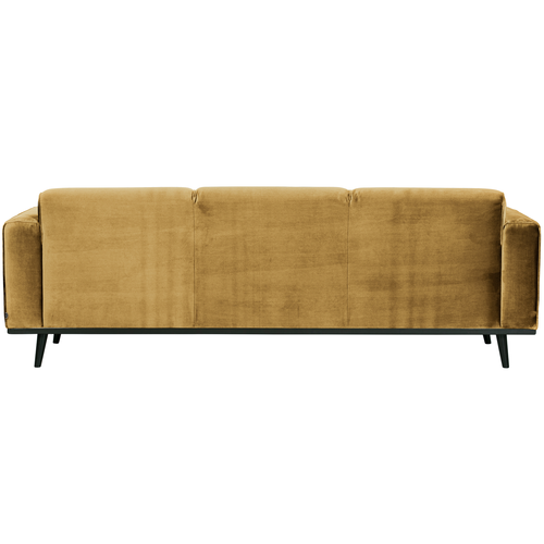 WOOOD 3-zits bank Statement - Fluweel - Honey Yellow - 77x230x93