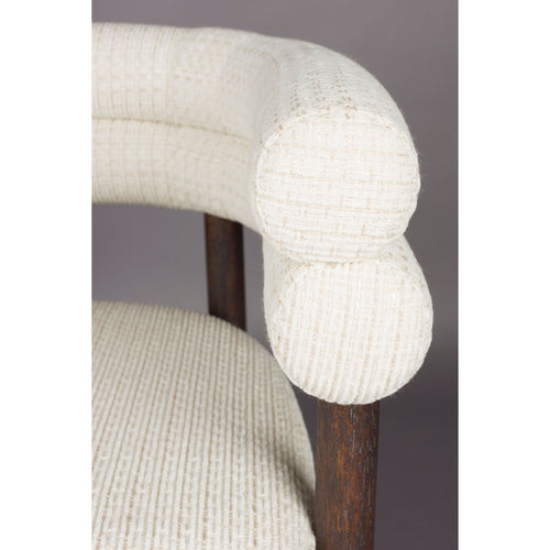 Dutchbone Sela Eetkamerstoel Off White - vtwonen shop