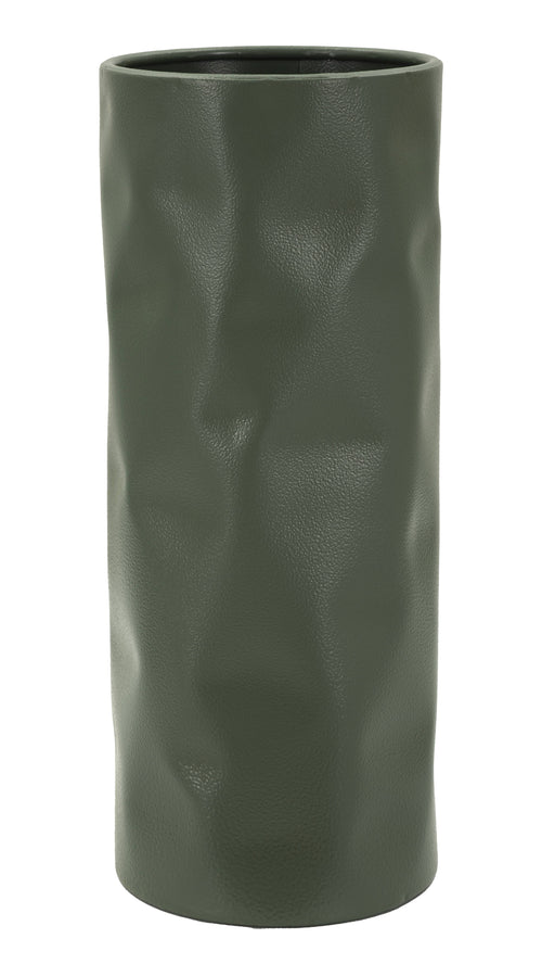 Mauro Ferretti vaas - 12x12x30 cm - donkergroen