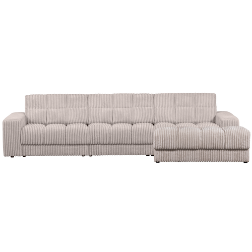 WOOOD chaise longue rechts Second Date - Grove Ribstof - Naturel - vtwonen shop