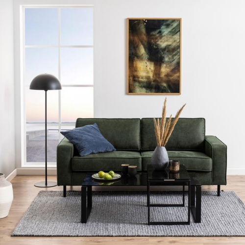 BRAM Salontafel Muker - Zwart Met Smoked Glass