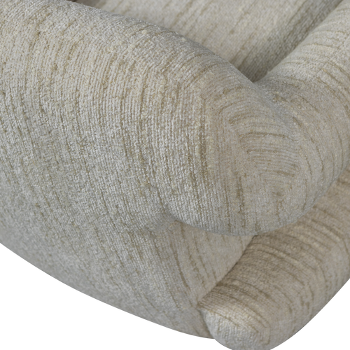WOOOD fauteuil Folke - Chenille - Naturel Melange - 70x88x88