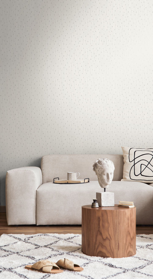 A.S. Création behang terrazzo crème, grijs en zilver - 53 cm x 10.05 m - AS-388221