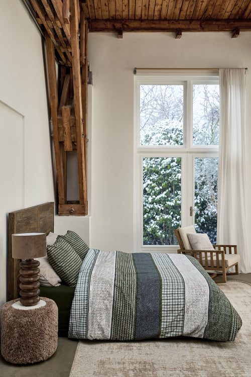 Rivièra Maison Dekbedovertrek Tailor - 260 x 200/220 cm - Blauw Groen