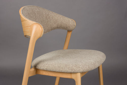 Dutchbone Babington Eetkamerstoelen Naturel - Set van 2 - vtwonen shop