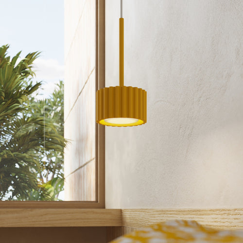 Sollux Lighting Hanglamp AURA 1 geel Gx53 - 10x10x125cm