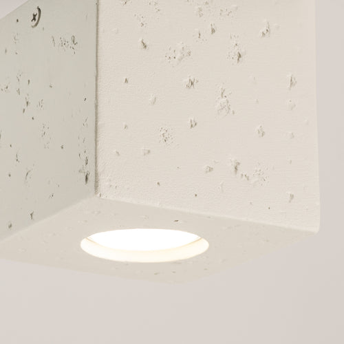 Sollux Lighting Plafondlamp QUAD beton beige - 10x10x10cm