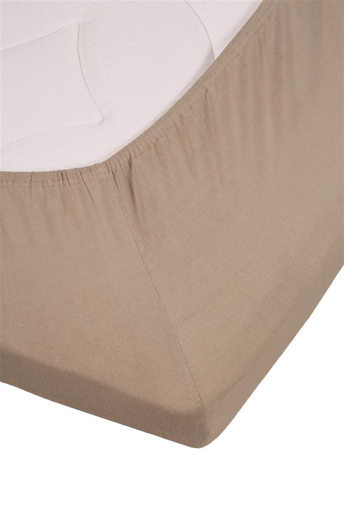 Beddinghouse topper hoeslaken BH Jersey Stretch TD - 180x200/220 cm - taupe - vtwonen shop