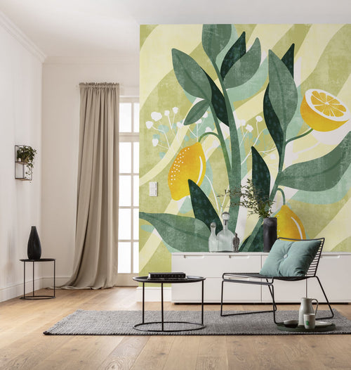 Komar fotobehang fruit groen en geel - 200 x 250 cm - 611178 - vtwonen shop