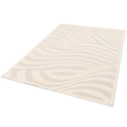 AFK Living vloerkleed Wave - reliëfeffect - wit - 200 x 290 cm