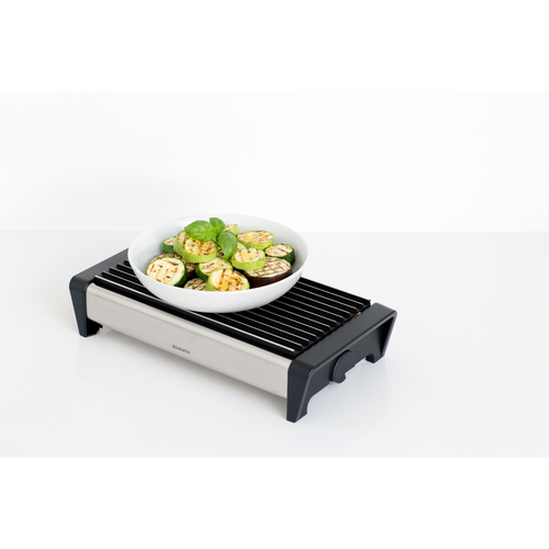 Brabantia Schotelwarmer met 2 kaarsjes - Matt Steel