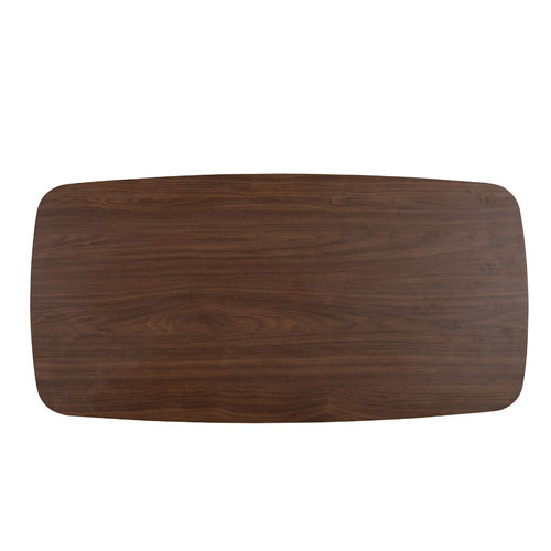 Giga Meubel Salontafel Jaimy Walnoot – Deens Ovaal – Melamine en Metaal – 120x60x35 cm