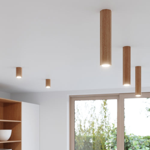 Sollux Lighting Plafondlamp ZEKE 2 eik - 30x5x20cm