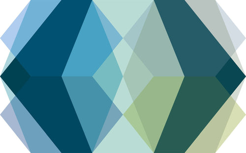 Sanders & Sanders fotobehang edelsteen groen en blauw - 400 x 250 cm - 612380 - vtwonen shop