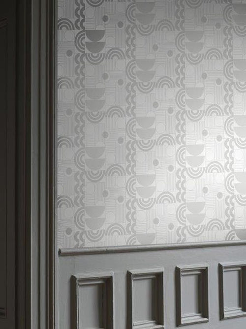 Borastapeter behang geometrische vormen grijs - 53 cm x 10.05 m - 660879