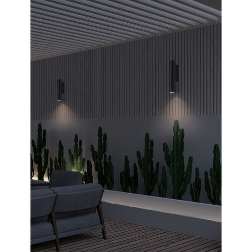 Nova Luce TORRIN Buitenwandlamp met neerwaartse verlaging, donker antraciet, LED 3W 230lm IP65 2700K