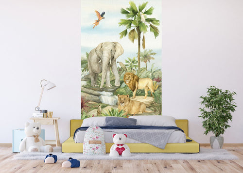 Sanders & Sanders fotobehang jungle dieren groen - 1,5 x 2,7 m - 601226 - vtwonen shop