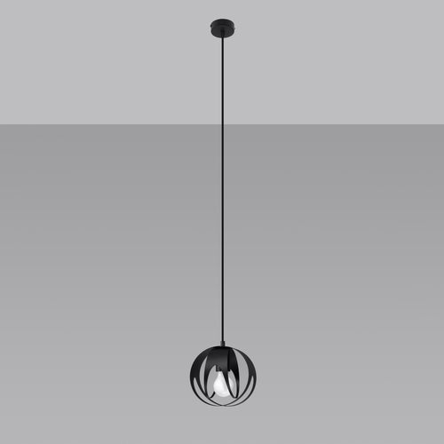 Sollux Lighting Hanglamp TULOS 1 zwart - 16x16x125cm