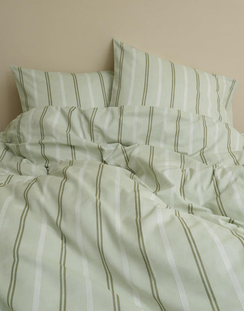 Marc O'Polo Olin dekbedovertrek - Lits-Jumeaux XL – 260x200/220 cm - Calm sage