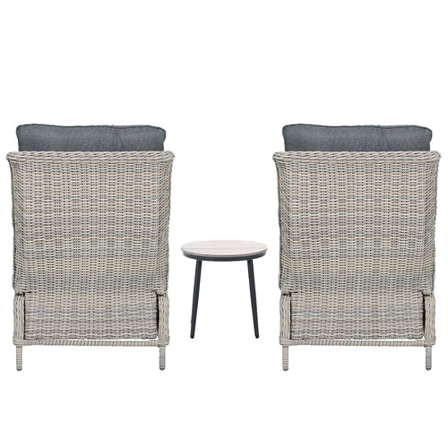 Garden Impressions loungestoelen Santa Rosa - Lucas vintage willow - 3-delig