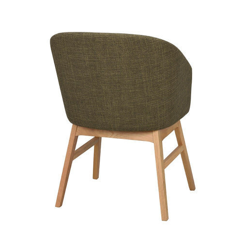 Rowico Home Windham Eetkamerstoel Groen - Naturel Eiken - Set Van 2