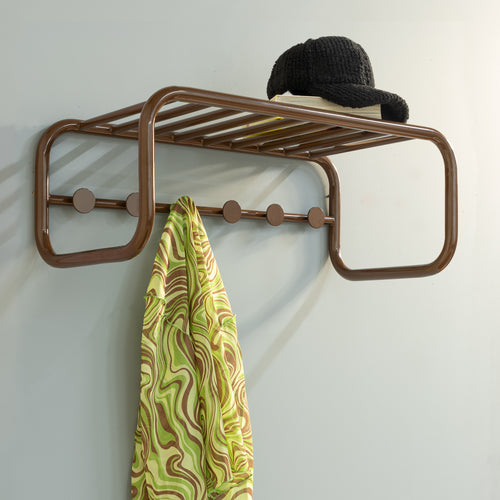 Spinder Design kapstok Retro Kapstok - Chocolate Brown - 6 haken - vtwonen shop