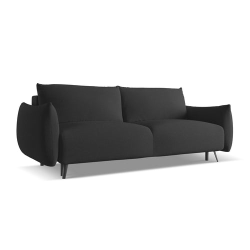 LaMiaSofa 3-zits slaapbank Genova - chenille stof - antraciet - 230x105x86