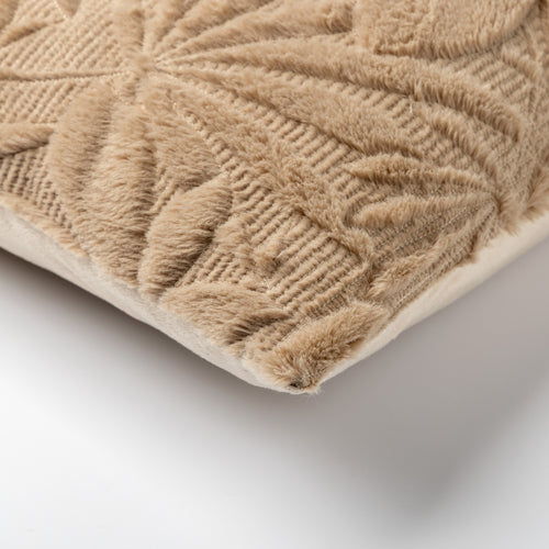 JURRE - kussenhoes 40x60 cm - getuft - bladmotief - Irish Cream - beige