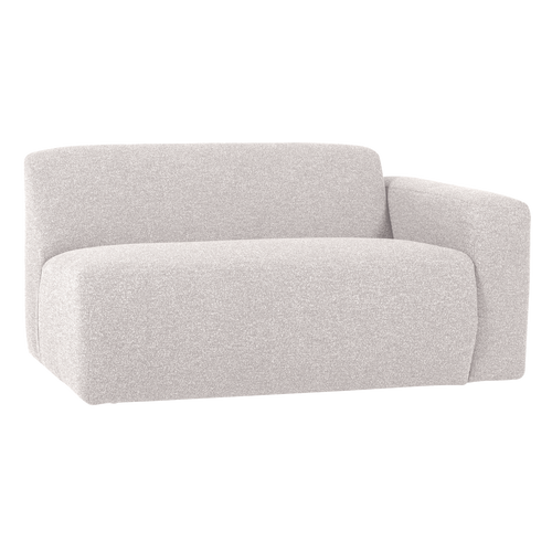 WOOOD 1,5-zits bank arm rechts Mojo Base - Bouclé - Ecru - 74x145x97
