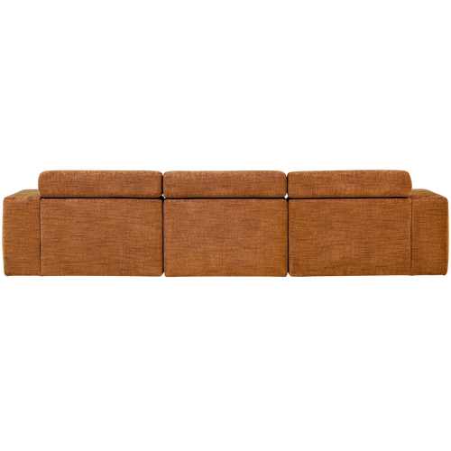 WOOOD chaise longue bank links Novi - Polyester - Oranje Melange - vtwonen shop