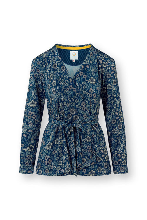 Pip Studio - Teagan Vest Dames - Daisy Dreams - Blauw - L