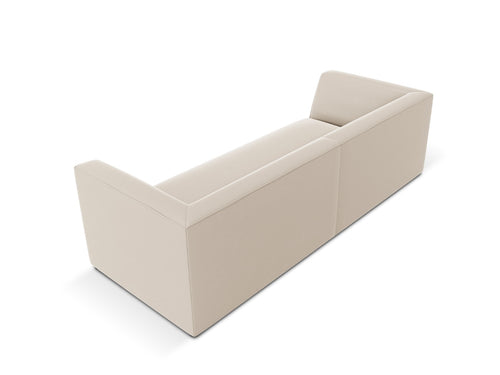 Micadoni Bank Ruby 3-zits, flueel, beige - 93x232x69cm