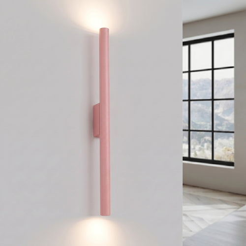 Sollux Lighting Wandlamp PASTELO 2 roze - 2,5x5x50cm