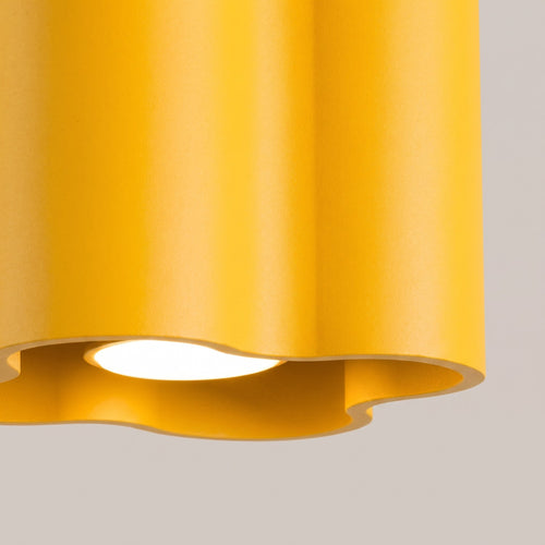Sollux Lighting Plafondlamp OVIO 1 geel GU10 - 12x12x10cm