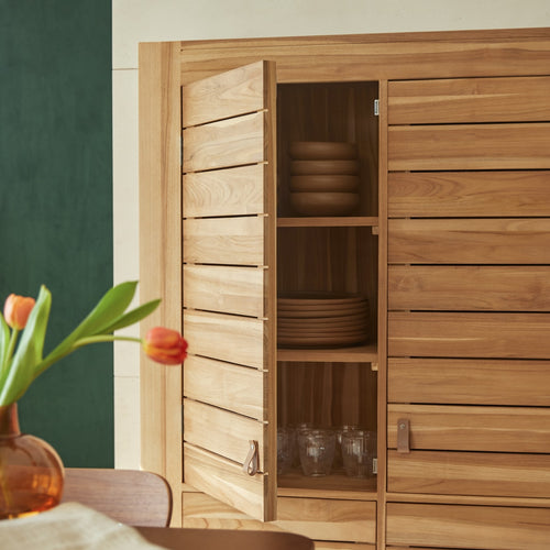Tikamoon Dressoir van massief teakhout 110 cm - Naturel