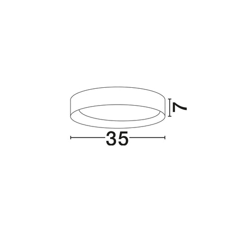 Nova Luce STAKE Inbouw plafondlamp Sandy Black Triac dimbare LED 30W 1717lm 3000K