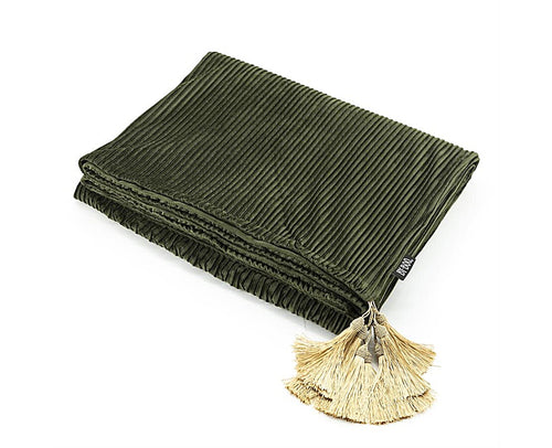 FurniLux Deken Royalty - Fluweel Groen met Gouden - 170x140x1cm - vtwonen shop