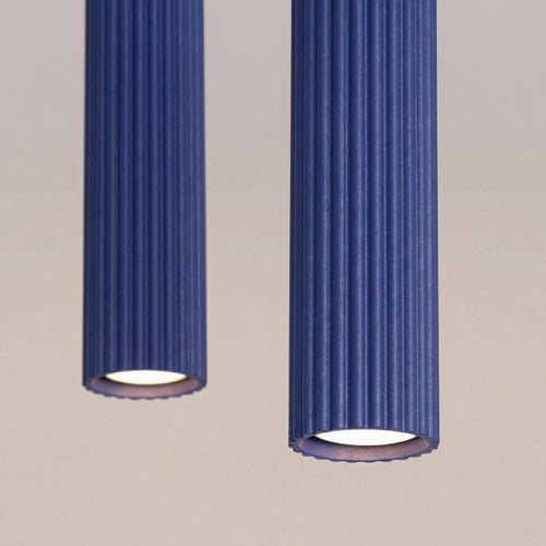 Sollux Lighting Hanglamp KARBON 2 ultramarijn - 30x6,5x90cm