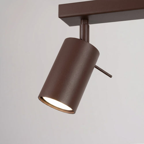 Sollux Lighting Plafondlamp RING 4L bruin - 80x6x16cm