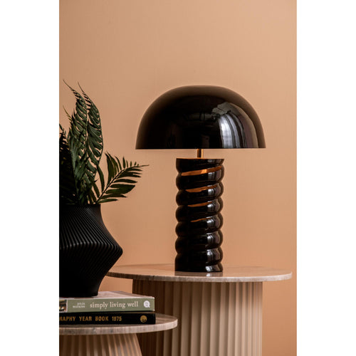 Leitmotiv tafellamp Gracio - zwart - Ø30cm