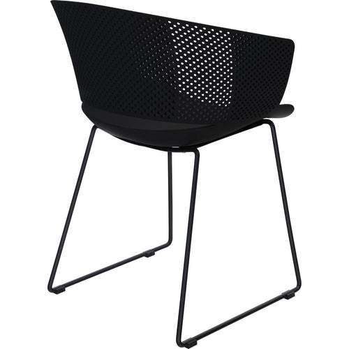 Lesli Living bistrostoel Orly - zwart - 58,5x45,5∕53x79cm - set van 4