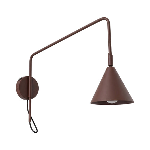 Sollux Lighting Wandlamp NOX 1 bruin met schakelaar - 14x61x30cm