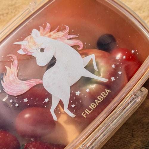FiliBabba Lunchbox 18 x 6 x 14 cm – Roze kunststof